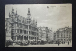 België - Belgique - CPA  Bruxelles - Grand 'Place - Grote Markt - Card Elsene ( Ixelles ) Vers Paris 1911 - Monumenti, Edifici