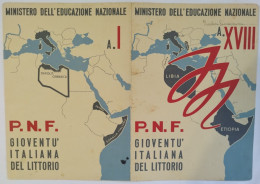 Bp146 Pagella Fascista Regno D'italia P.n.f.gioventu' Del Littorio Catania 1940 - Diploma's En Schoolrapporten