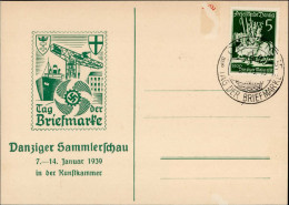 Danzig Danziger Sammelerschau 7. Bis 14. Januar 1939 Sonderstempel I - Polonia