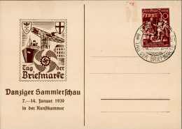 Danzig Danziger Sammlerschau 7. Bis 14. Januar 1929 Sonderstempel I- - Polonia