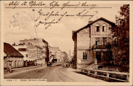 Lissa Kaiser Wilhelm Strasse Gasthaus Zu Den Drei Kronen Litfaßsäule 1915 I- - Polen