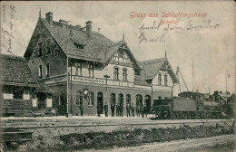 Schlichtingsheim Bahnhof Eisenbahn II (kleine Stauchung) Chemin De Fer - Polen