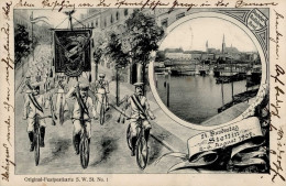 Stettin 24. Bundestag Des Deutschen Radfahrer Bundes 2. Bis 6. August 1907 II (kleine Stauchung) - Pologne