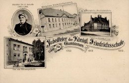 Gumbinnen Jubelfeier Der Königl. Friedrichsschule Das Alte Klassengebäude Friedrich Gymnasium 1763 1813 1913 I-II (fleck - Russland