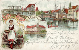 LABIAU,Ostpr. - Litho 1898 - Ecke Stark Gestoßen III - Russie