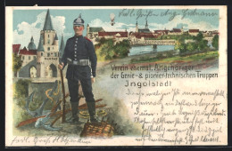 AK Ingolstadt, Verein Ehem. Angehöriger Der Genie- Und Pionier-trechnischen Truppen, Uniform  - Regiments