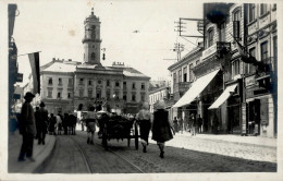 Tschernowitz Partie Am Rathaus 1917 Foto-Ak I-II (Eckbug) - Ucrania