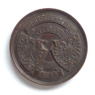 Brünn Medaille Mährischer Gewerbe-Verein 1861 - Czech Republic