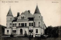 Deutsch Gabel Schützenhaus Kaiser Franz Josef II- (Eckbug, Fleckig) - Tschechische Republik