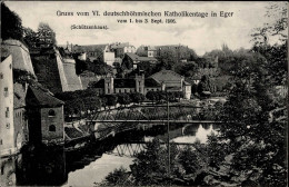 Eger Schützenhaus VI. Deutschböhmischer Katholikentag 1.-3. September 1906 I-II - Repubblica Ceca