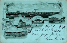 Hotzenplotz Mondschein-Karte Hotel Springer Schützenhaus Postamt 1902 I-II - Tchéquie