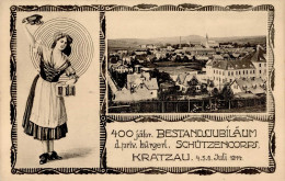 Kratzau 400 Jähriges Bestandsjubiläum Des Privat Bürgerlichen Schützencorps 4. Bis 6. Juli 1914 Tracht I- - Tchéquie
