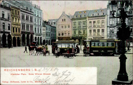 Liberec Altstädter Platz Ecke Wiener Strasse 1904 I-II - Tsjechië