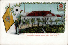 Saaz Fahnenweihe Des K.k. Priv. Bürgerl. Schützen-Corps Schützenhaus 1903 I-II - Tsjechië