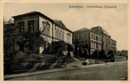 Schluckenau Fachschule Schützenhaus 1913 I-II (Ecke Gestaucht, RS Fleck) - Czech Republic
