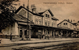 Trencianska Tepla Slowakei Bahnhof I-II (fleckig) - Czech Republic