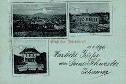 Warnsdorf Mondschein-Karte Schützenhaus 1899 I- - Czech Republic