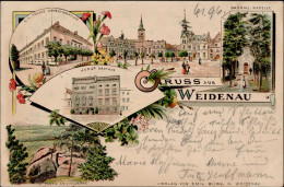 Weidenau Jungs Gasthaus Staats Obergymnasium Brünnl Kapelle 1896 I-II - Tschechische Republik