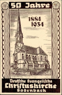 Bodenbach 50 Jahre Deutsch Evangelische Christuskirche 1934 I - Czech Republic