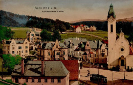 Gablonz An Der Neiße Altkatholische Kirche Straßenbahn 1906 I- (Marke Entfernt) - Tsjechië