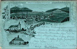 Gottesgab Mondschein-Karte Rathaus 1901 I-II - Tsjechië