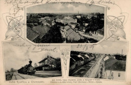 Groß Wisternitz Bahnhof Eisenbahn 1909 I Chemin De Fer - Tchéquie