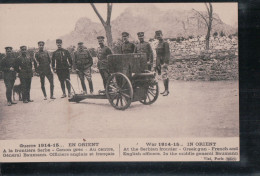 Cpa Guerre 1914-1915 En Orient à La Frontière Serbe, Canon Grec ... - Oorlog 1914-18