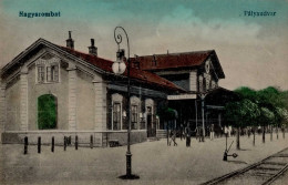 Trnava (Slovakei) Nagyszombat Bahnhof Palyaudvar 1919 I-II (fleckig) - Slowakei