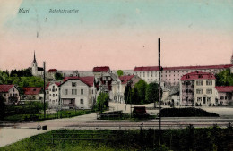 Muri (Aargau) Bahnhofquartier 1918 I-II (fleckig, Marke Entfernt, Ecken Abgestossen) - Sonstige & Ohne Zuordnung