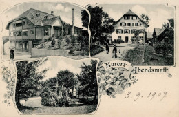 Lampenberg (Basel Landschaft) Kurhotel Abendsmatt 1907 I-II (Ecken Abgestossen) - Autres & Non Classés
