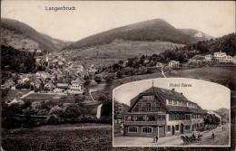 Langenbruck (Basel Landschaft) Hotel Bären 1922 I-II - Andere & Zonder Classificatie