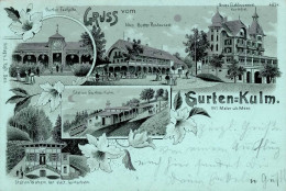 Köniz (Bern) Gasthaus Station Gurten Wabern Elektrische Gurtenbahn Kurhotel 1906 I-II (Randmangel) - Other & Unclassified