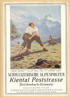Reichenbach Im Kandertal (Bern) Alpenführer Kiental Poststrasse Griesalp Schweizerische Alpenposten Von Der Eidgen. Post - Autres & Non Classés