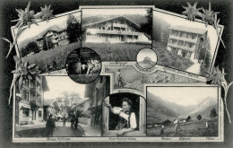 Adelboden (Bern) Pension Hari Gasthaus Zum Schlegeli Tracht 1919 I - Otros & Sin Clasificación
