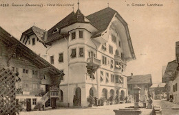 Saanen (Bern) Hotel Kranichhof  Gasthaus Zum Grossen Landhaus 1911 I- - Other & Unclassified