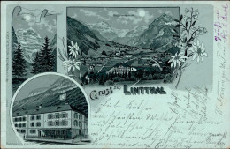 Linthal (Glarus) Gathaus Klausen 1901 I-II (Ecken Abgestossen, Fleckig) - Altri & Non Classificati