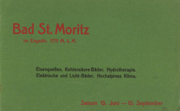 St. Moritz-Bad (Graubünden) Stadtführer Um 1900, 25 S. II - Sonstige & Ohne Zuordnung