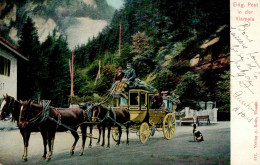 Thusis Viamala (Graubünden) Postkutsche 1905 II (kleine Stauchung) - Altri & Non Classificati
