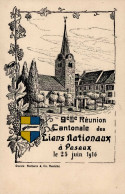 Peseux (Neuenburg) 9. Reunion Cantonale Des Lien Nationaux 25 Juni 1916 I - Autres & Non Classés