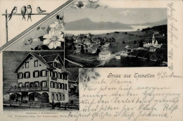 Emmetten (Nidwalden) Gasthaus Zum Schützenhaus 1906 II (Stauchung) - Autres & Non Classés