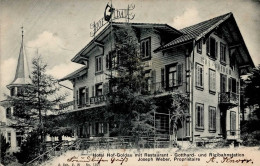 Goldau (Schwyz) Hotel Gasthaus Goldau Gotthard Und Rigibahnstation 1907 I-II (fleckig) - Altri & Non Classificati