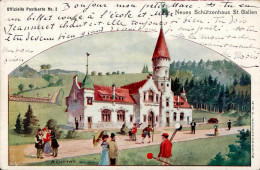 St. Gallen (St. Gallen) Schützenhaus Sign. A. Cuttat 1904 II (Stauchungen) - Altri & Non Classificati