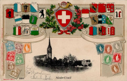 Niederuzwil (St. Gallen) Präge-Karte 1906 II- (Reißnagelloch) - Autres & Non Classés