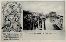 Rorschach (St. Gallen) 12. Internationale Zusammenkunft Der Zoll-Angestellten Der Bodenseeuferstaaten 17. Juli 1910 II ( - Altri & Non Classificati