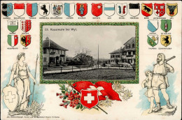 Wil Rossreute (St. Gallen) Präge-Karte I- - Autres & Non Classés