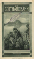 Delcampe - Lugano (Tessin) Faltplan Die Gotthardbahn 1927 Vom Publizitätsdienst Der Schweiz. Bundesbahnen Bern, 20x70 Cm II - Otros & Sin Clasificación