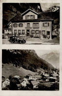 Isenthal (Uri) Werbe-Karte Gasthaus Aschwanden-Marty Auto I- (keine AK-Einteilung) - Sonstige & Ohne Zuordnung
