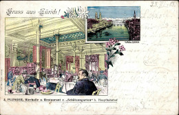 Zürich (Zürich) Gasthaus Schützengarten Hauptbahnhof J. Plunger 1903 I-II (fleckig) - Sonstige & Ohne Zuordnung
