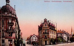 Oerlikon (Zürich) Centralstrasse Schulstrasse 1916 I - Otros & Sin Clasificación
