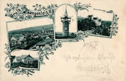 Langenlois (Österreich) Schützenhaus Burg Kronsegg 1901 I - Other & Unclassified